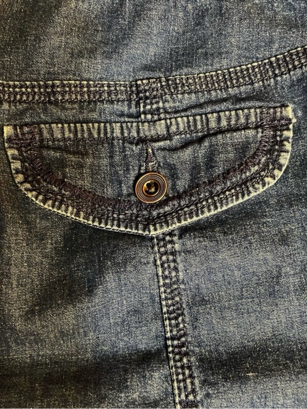 Style & Co. women’s Jean cargo shorts size 12 - Picture 3 of 6